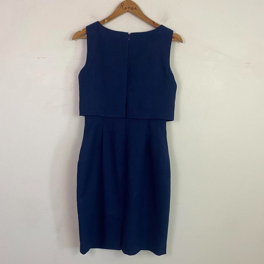 BADGLEY MISCHKA navy front tie sheath dress - Picture 5 of 5